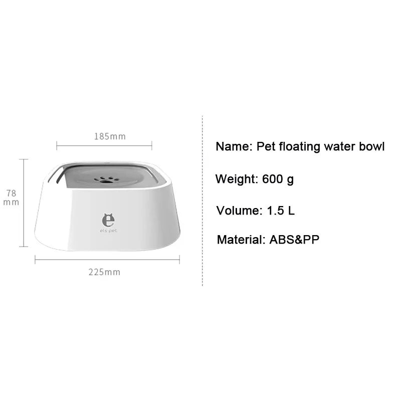Spill-proof water bowl for Dogs and Cats